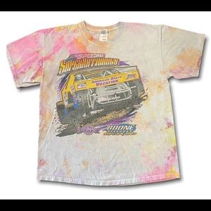 TIE-DYED SPEEDWAY RACING TEE - (M-L)